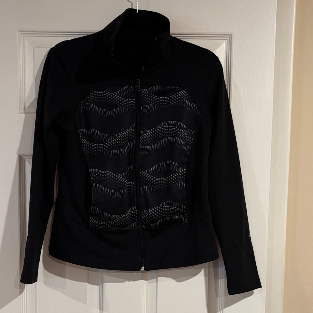 Adidas Black Women's Climalite Zip Up Jacket size XS